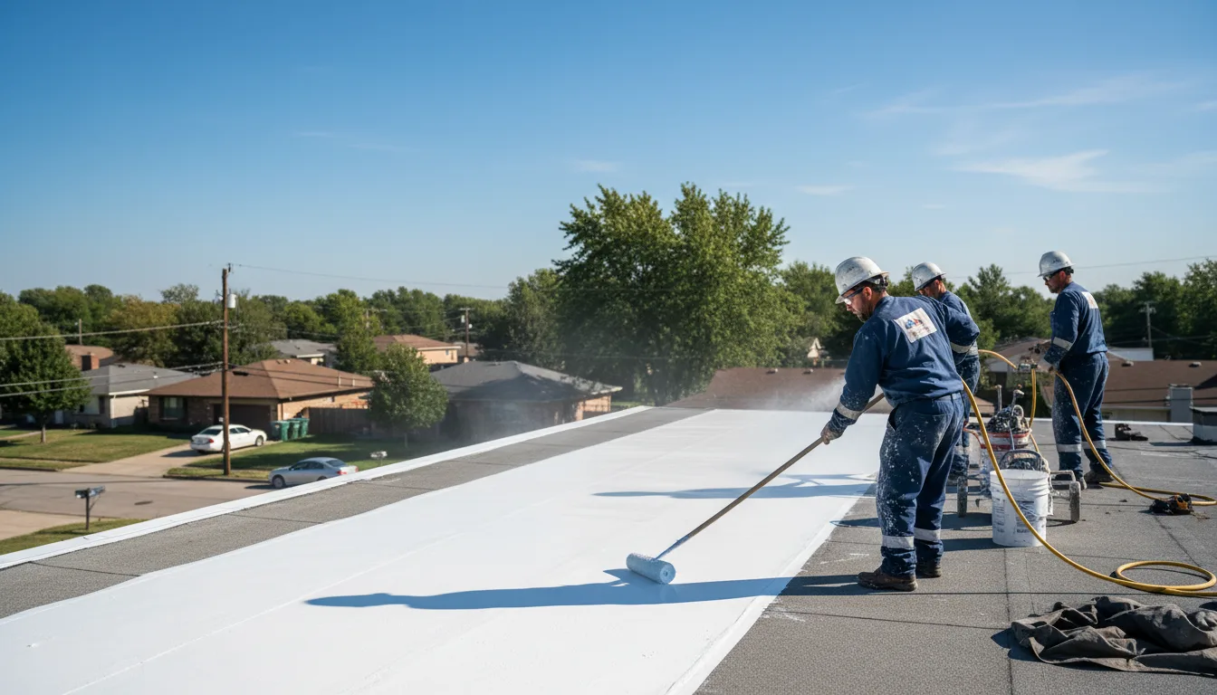 Commercial roof coating in Jamestown, OH near me